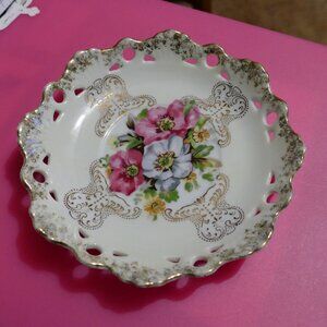 Vintage Registered Japan Celebrate Porcelain Saucer/Dish